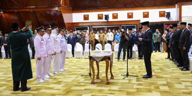 4 Pj Bupati di Aceh Dilantik, Pj Gubernur Aceh Ingatkan Tingginya Inflasi dan Stunting