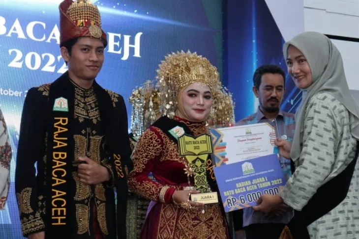 Raja dan Ratu Baca Aceh Dinobatkan, Pemerintah Berharap Minat Baca Masyarakat Meningkat
