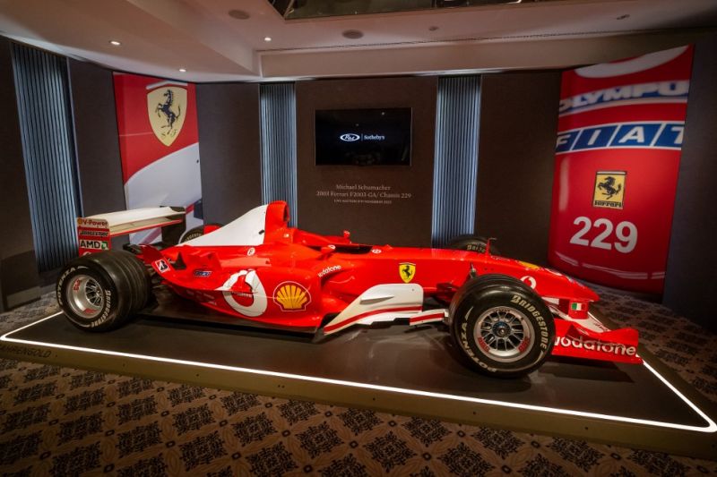 Ferrari Schumacher Dilelang Seharga 13 Juta Dolar di Sotheby's