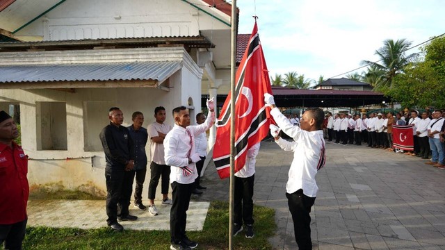 Peringati Milad GAM Ke-46, Bendera Bulan Bintang Berkibar di Aceh Utara