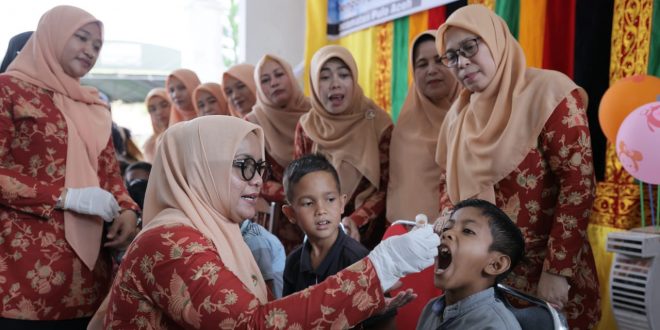 Ketua DWP Aceh Minta Vaksin Polio untuk Anak di Pulo Aceh Lengkap