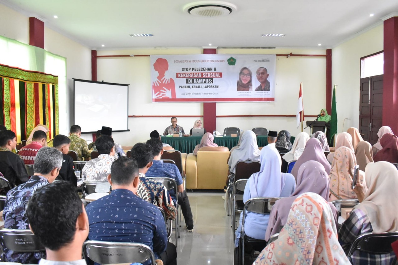 STAIN Teungku Dirundeng Lakukan Sosialisasi Dan FGD Tolak Pelecehan Dan Kekerasan Seksual