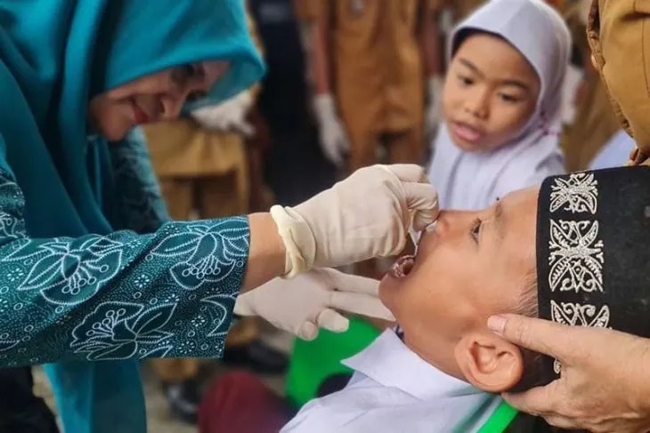 18 Ribu Lebih Anak-Anak di Simeulue Diimunisasi Polio