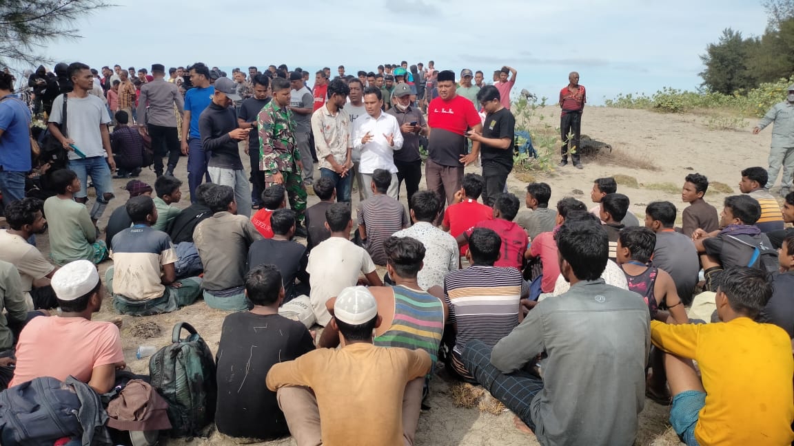 Polisi: Jumlah Imigran Rohingya yang Terdampar di Lamnga Berjumlah 184 Orang