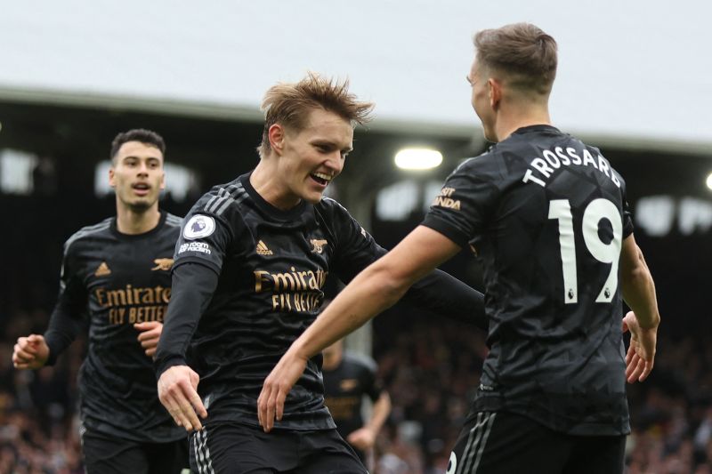 Kalahkan Fulham 3-0, Arsenal Langkahi Manchester City 5 Poin