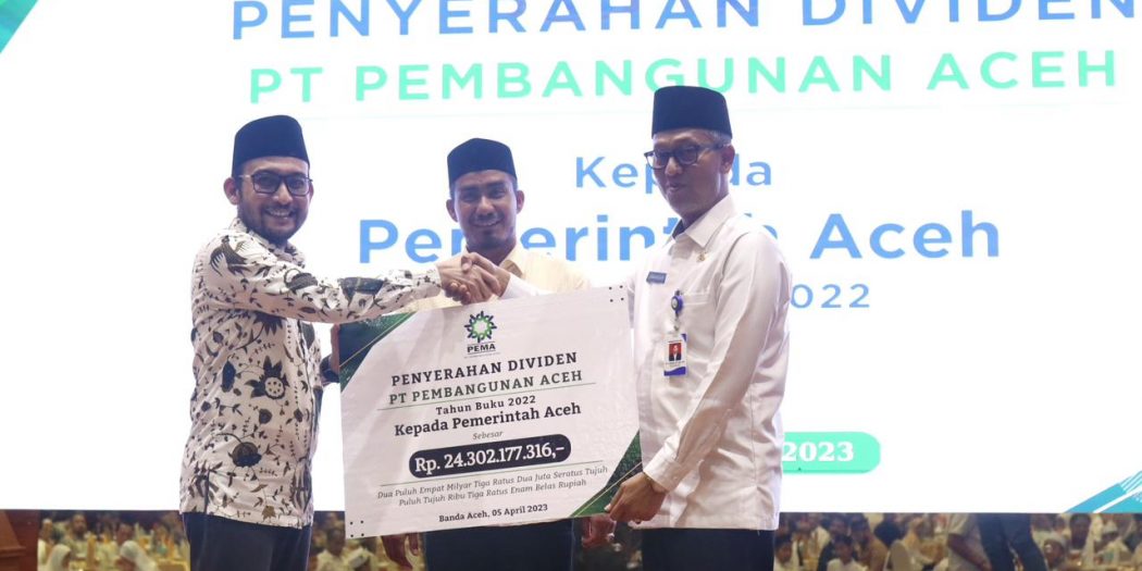 Pemerintah Aceh Terima Deviden Rp24 Miliar dari PT PEMA