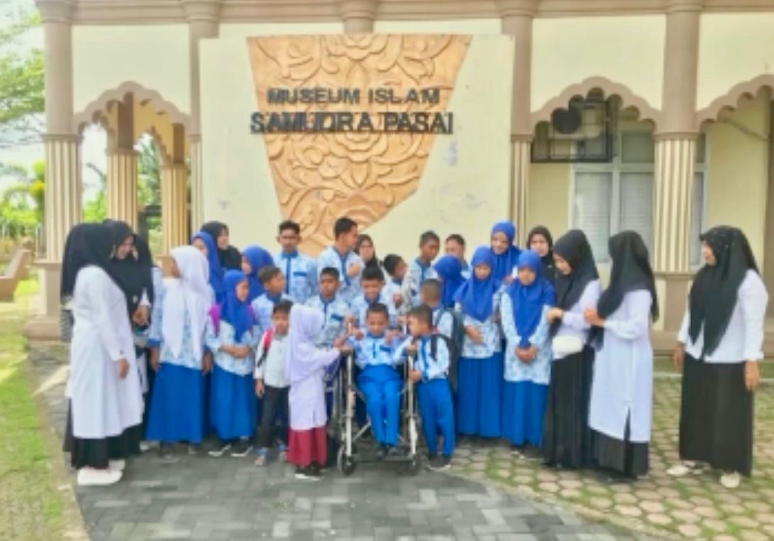 Siswa SLB Babul Huda Aceh Utara Kunjungi Museum Samudera Pasai