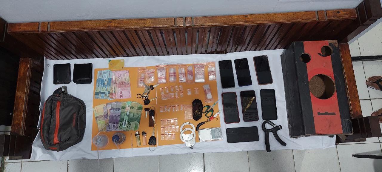 Personel Polsek Banda Sakti Ringkus Tujuh Tersangka Sabu-Sabu