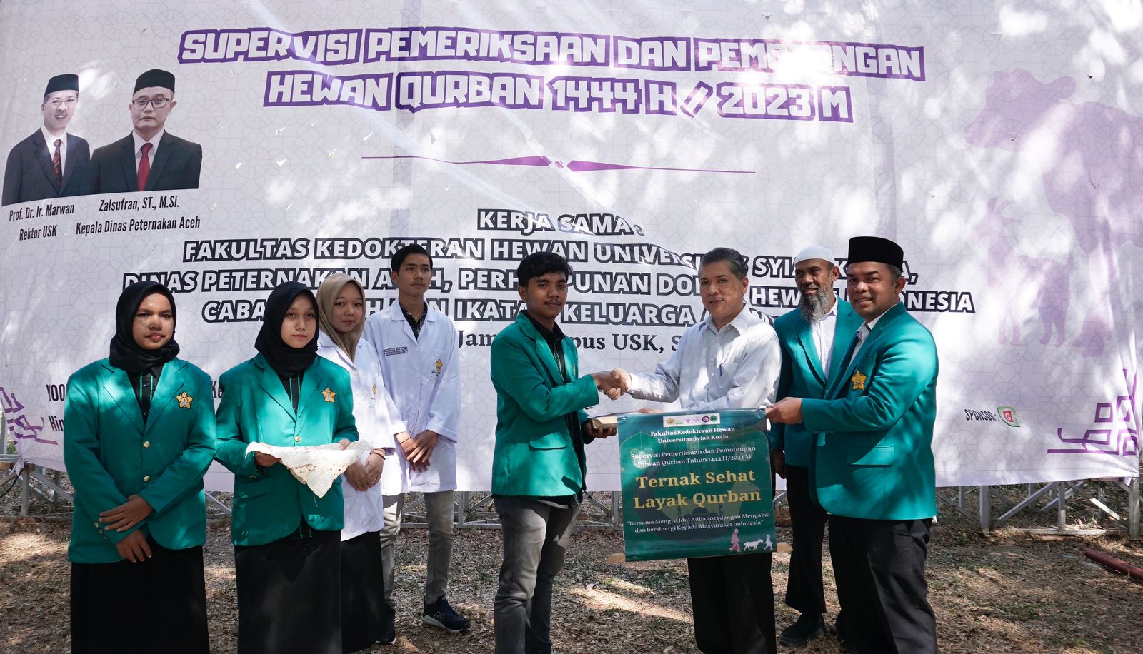 USK Terjunkan 543 Mahasiswa FKH untuk Supervisi Hewan Qurban