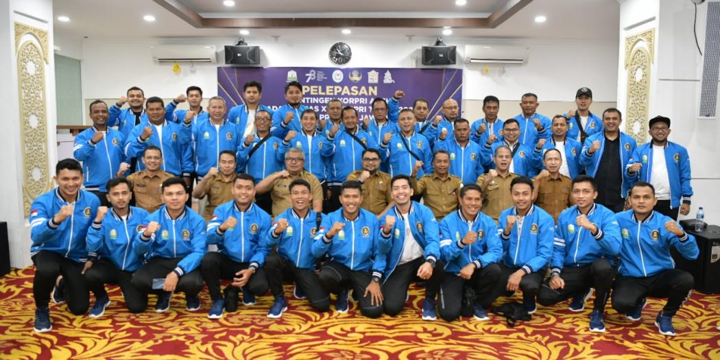 Sebanyak 34 Atlet Kopri Aceh Dilepas Ikuti Pekan Olahraga Nasional Korpri di Semarang