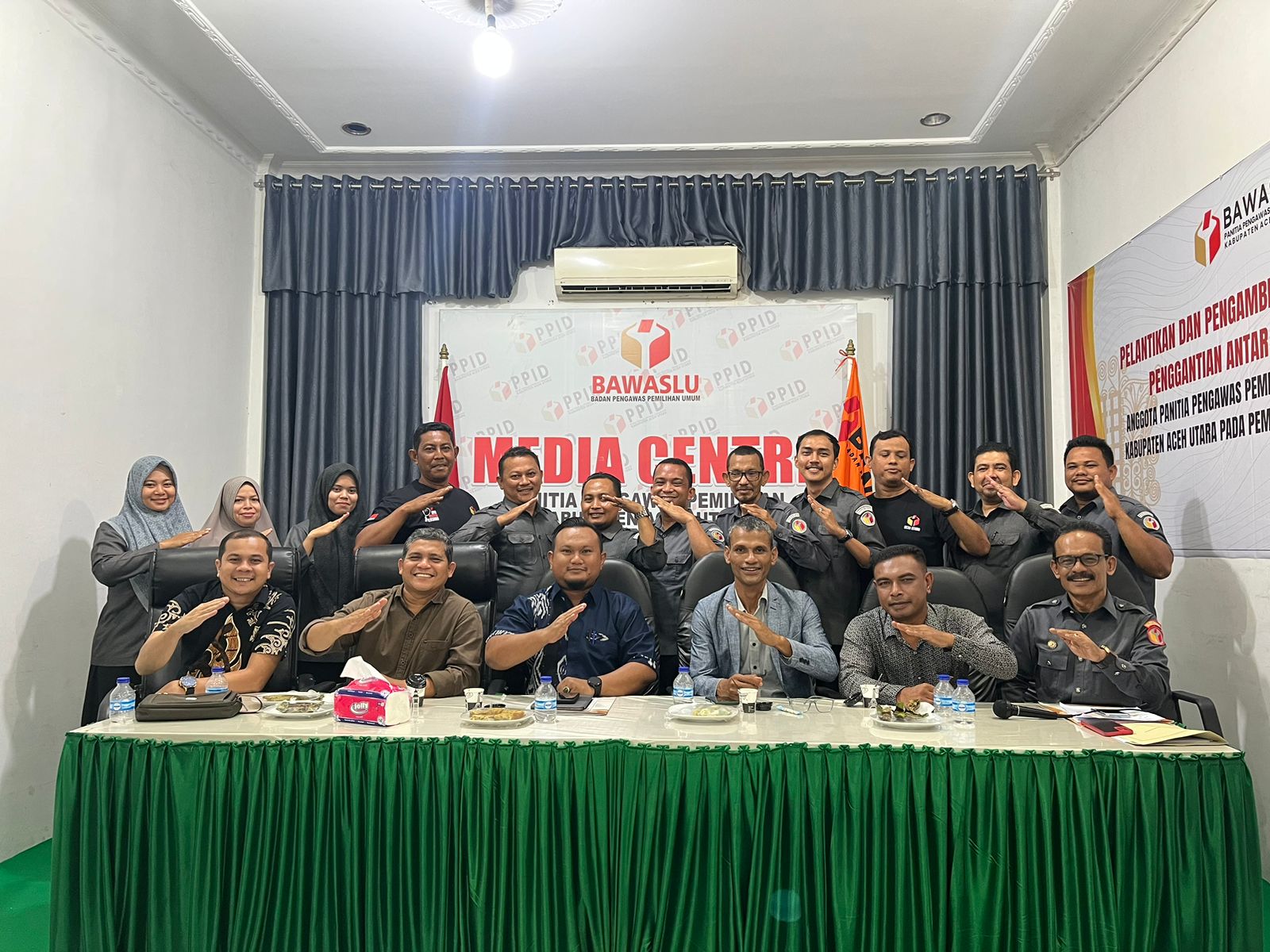 Usai Dilantik, Lima Komisioner Panwaslih Aceh Utara Langsung Jalankan Tugas