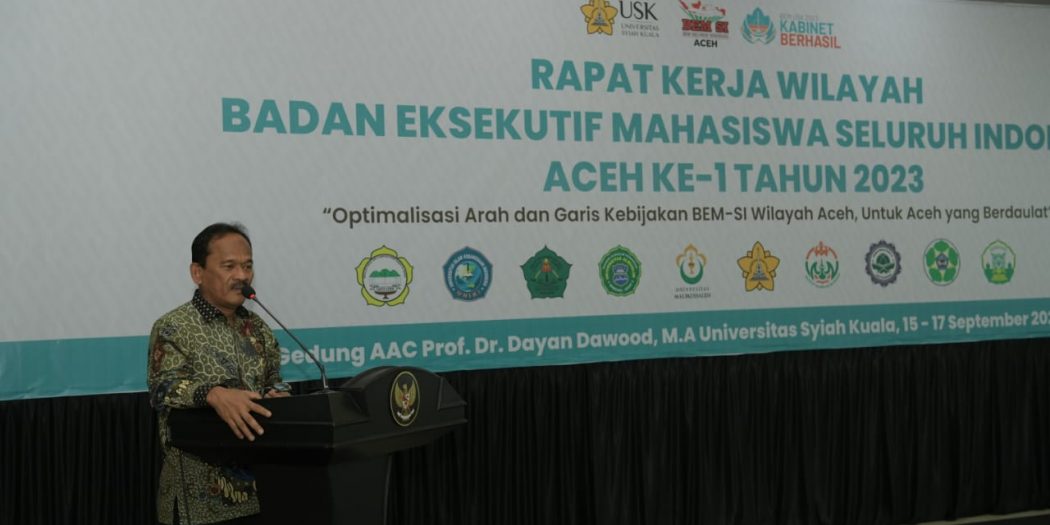Buka Kegiatan Rakelwil BEM Indonesia Aceh, Ini Harapan Pemerintah Aceh