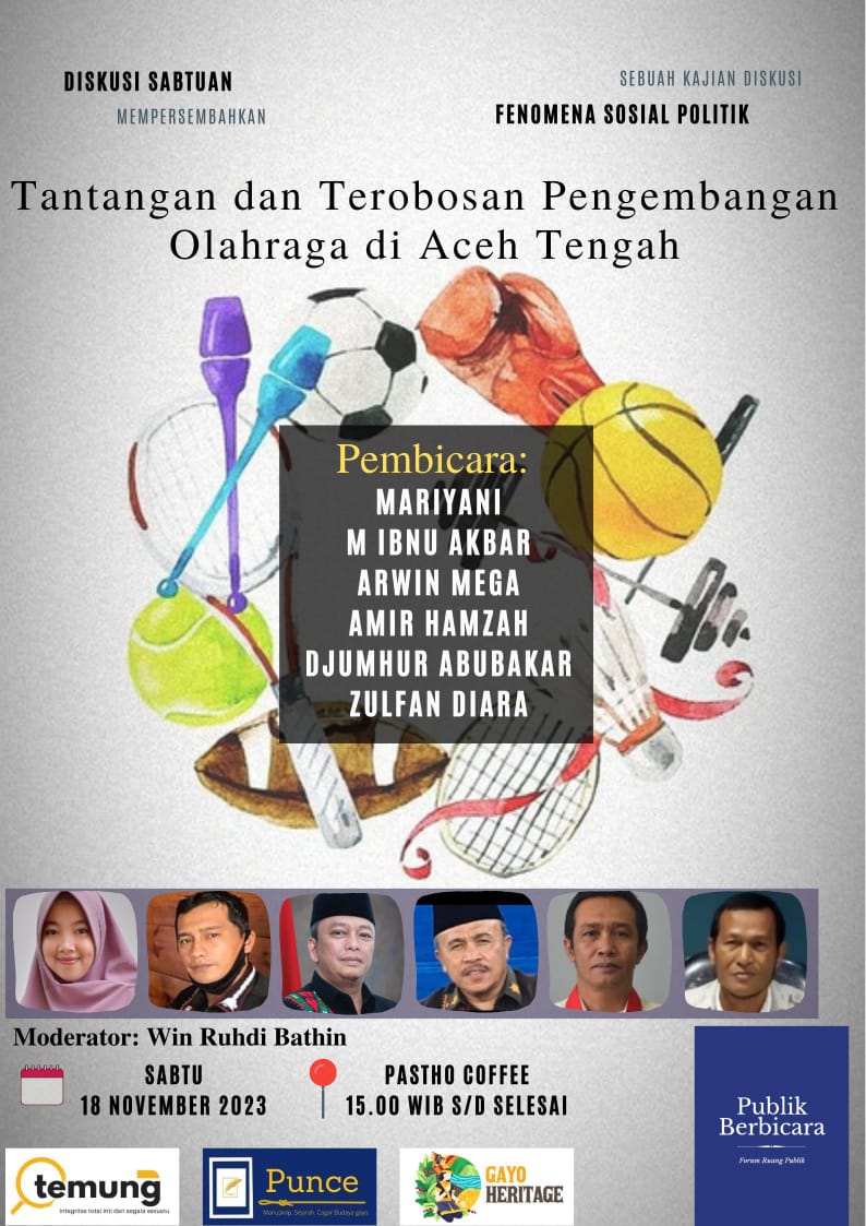 Diskusi Sabtuan Bahas Menuju Prestasi Optimal dalam Pengembangan Olahraga di Aceh Tengah