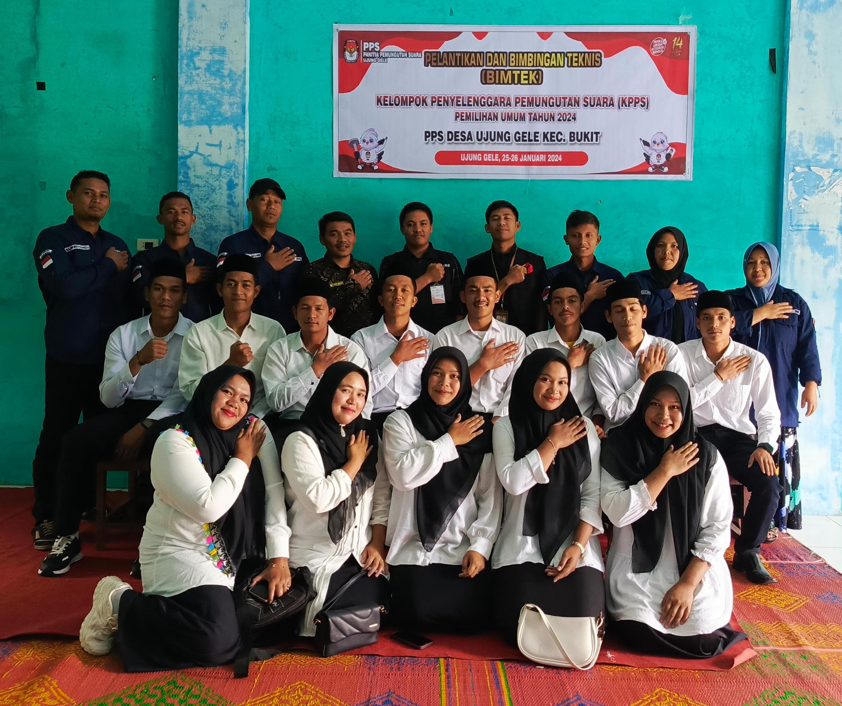 14 Anggota KPPS Ujung Gele Bener Meriah Resmi Dilantik