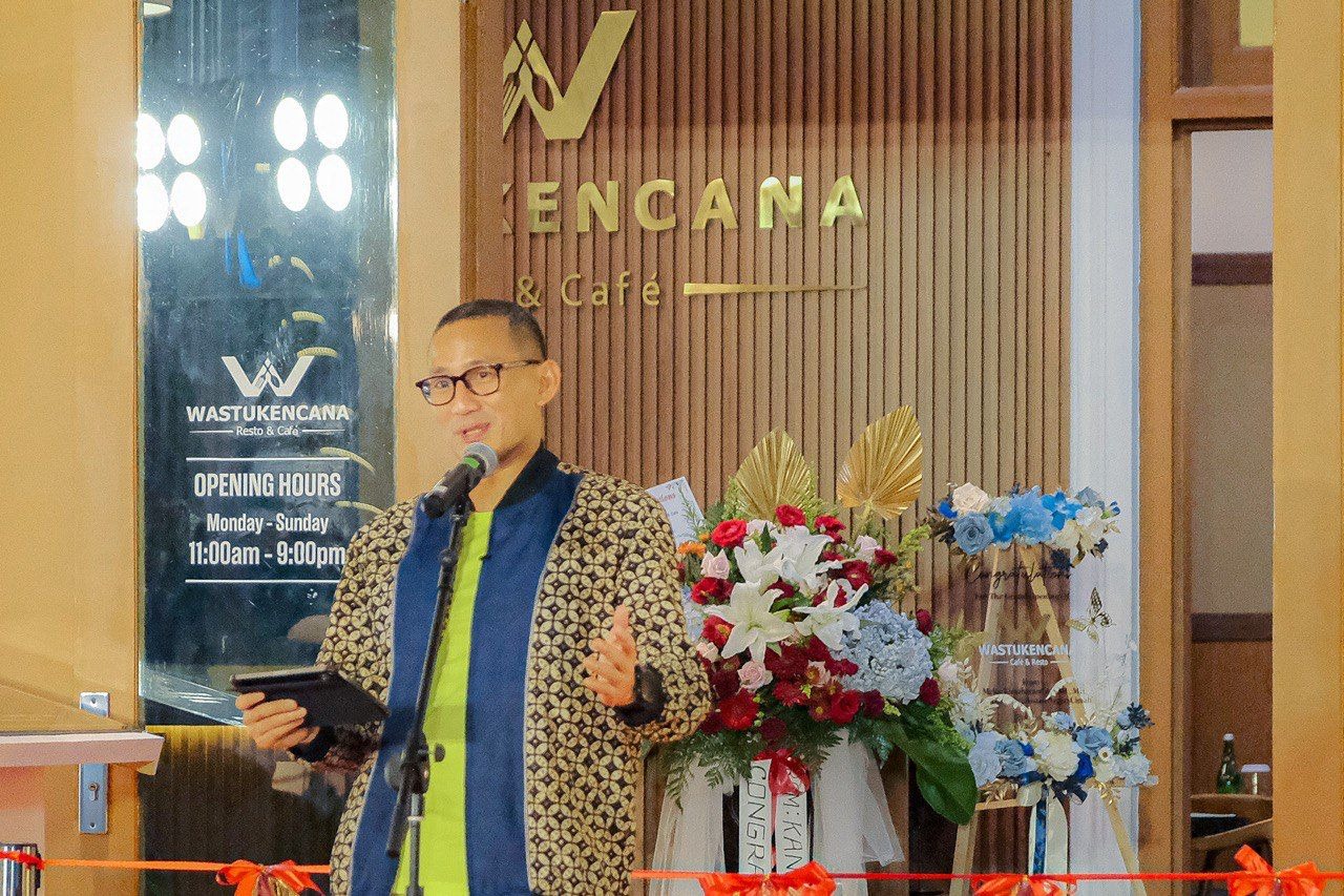Menparekraf Apresiasi Hadirnya Wastukencana Resto & Cafe di Bandung