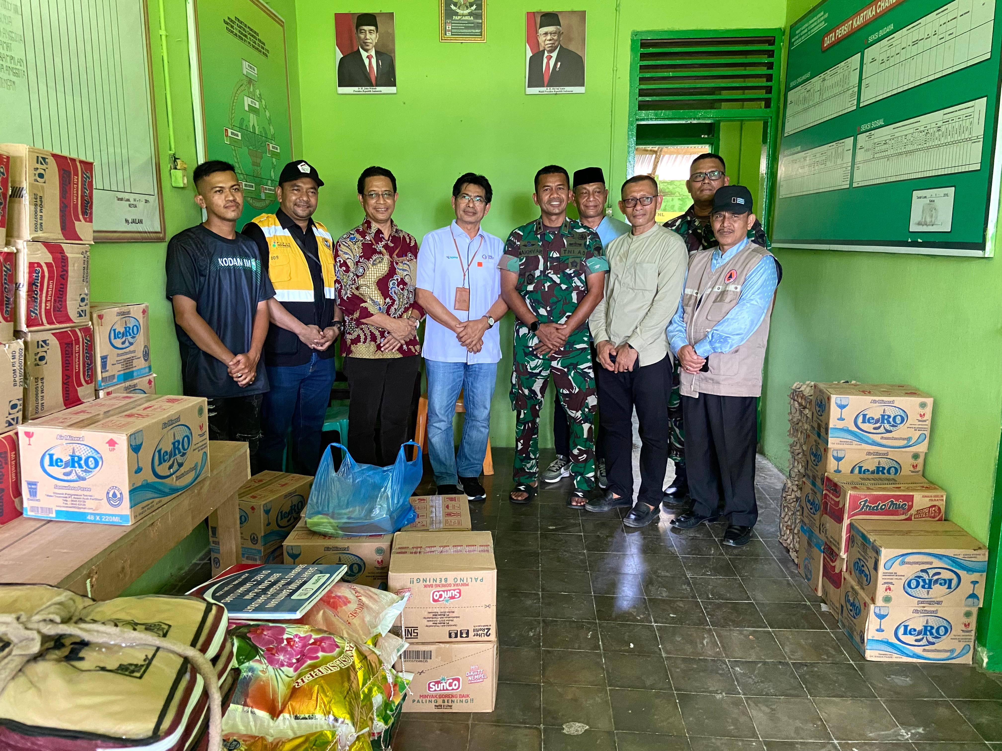 PGE dan PIM Salurkan Bantuan untuk Korban Angin Kencang di Tanah Luas