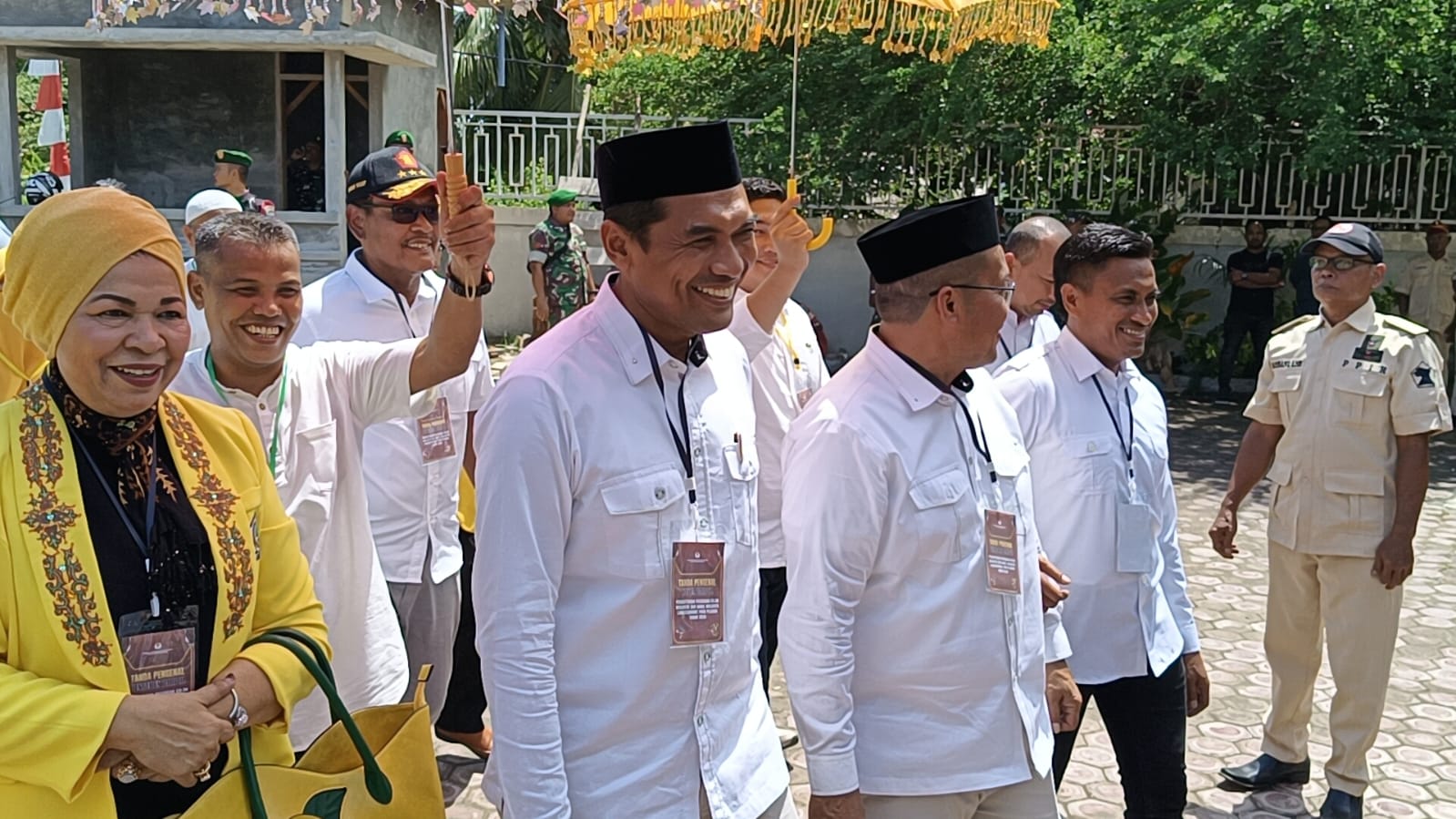 H Fathani – H Zarkasyi Resmi Daftar ke KIP Lhokseumawe