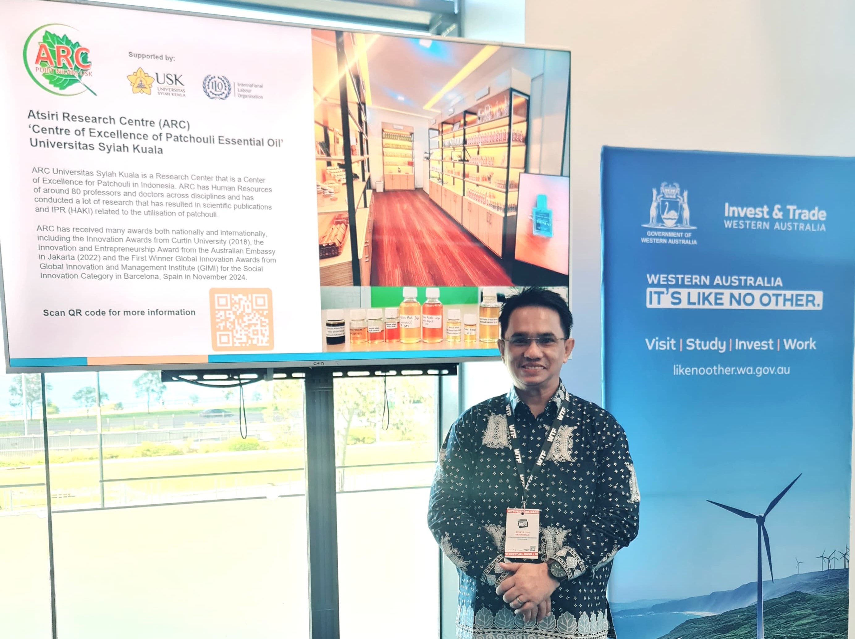 Produk Nilam Aceh Dipamerkan di Innovation Showcase Australia