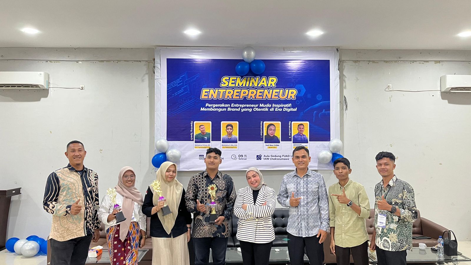 Mahasiswa BKI IAIN Lhokseumawe Sukses Gelar Seminar Entrepreneur Bertema "Pergerakan Entrepreneur Muda Inspiratif"
