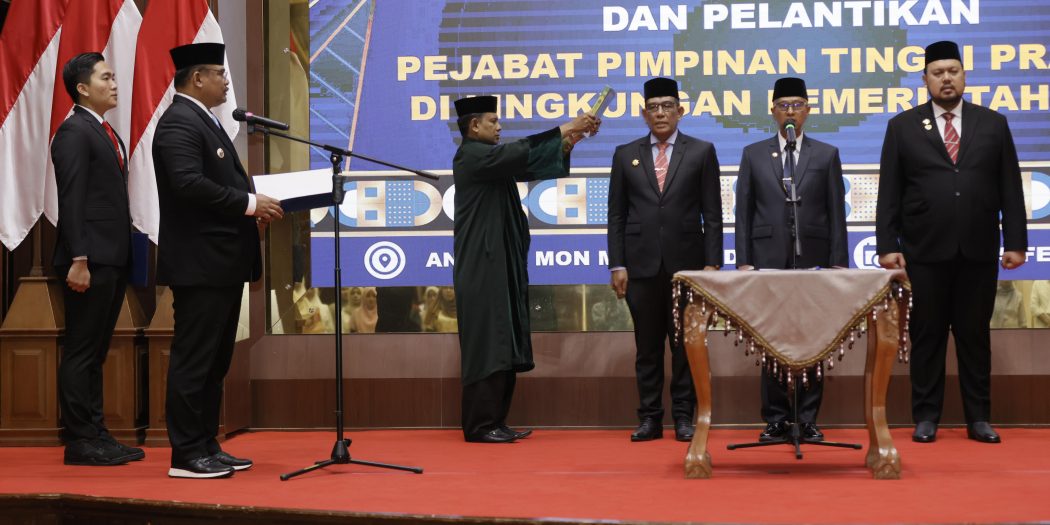 Lantik Tiga Kepala SKPA, Ini Kata Pj Gubernur Aceh Safrizal