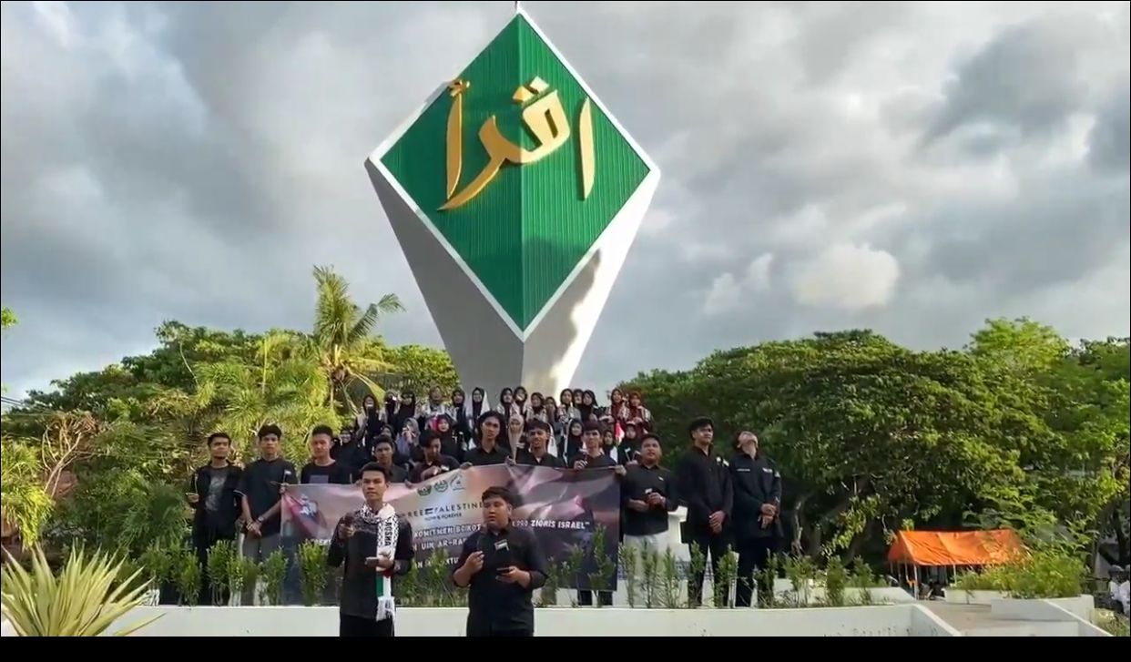 LDK Ar-Risalah UIN Ar-Raniry Gelar Deklarasi Boikot Produk Israel