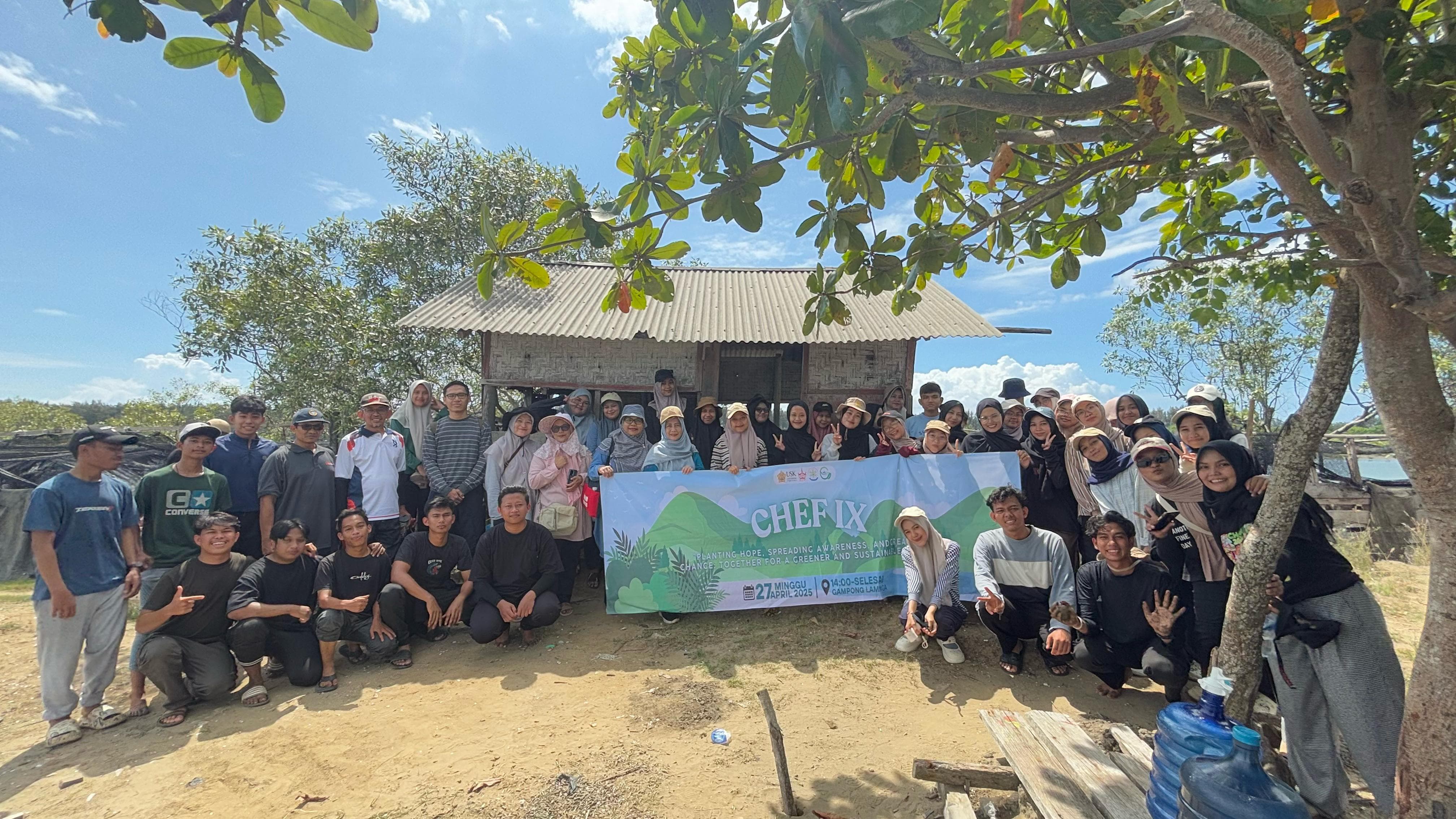 500 Bibit Mangrove Ditanam dalam Kegiatan CHEF IX untuk Peringati Hari Bumi di Aceh Besar