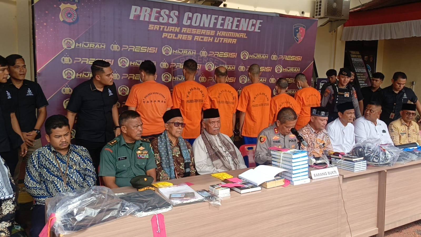Polis Tangkap Enam Penyebar Ajaran Menyimpang di Aceh Utara