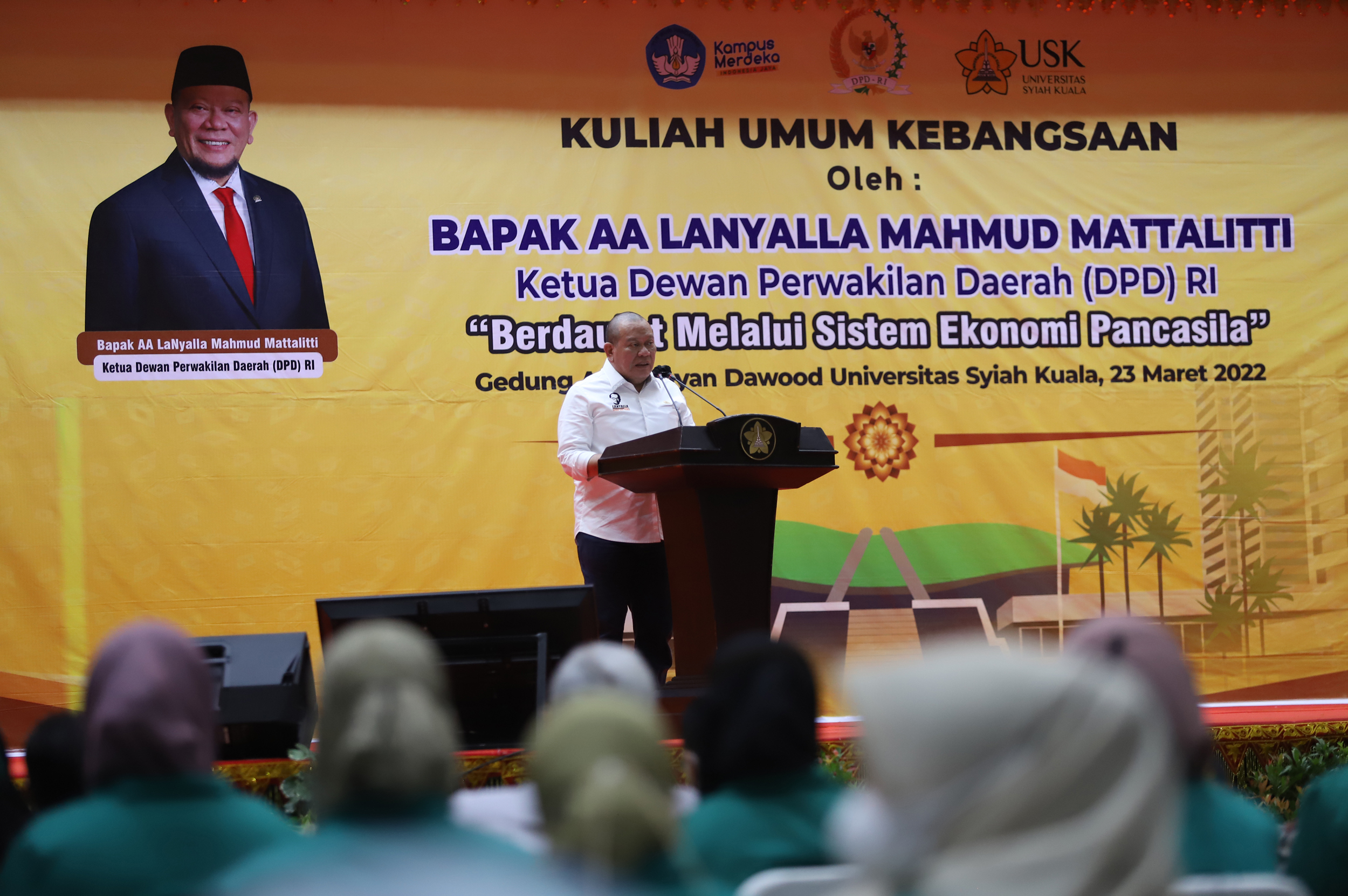 Ketua DPD RI Bicara Ekonomi Pancasila di USK