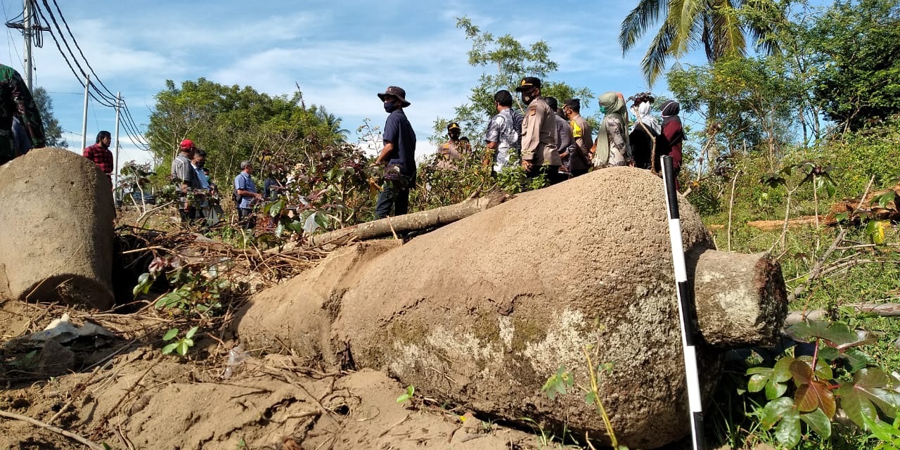BPCB Aceh Observasi Batu Nisan Kuno di Gerbang Tol Sibanceh