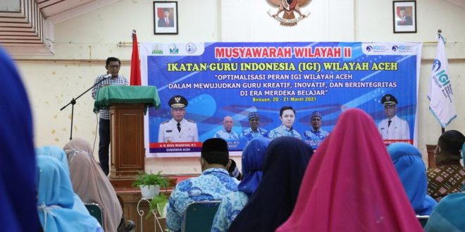 20 Persen APBA untuk Aceh Carong, Ini Harapan kepada Tenaga Didik