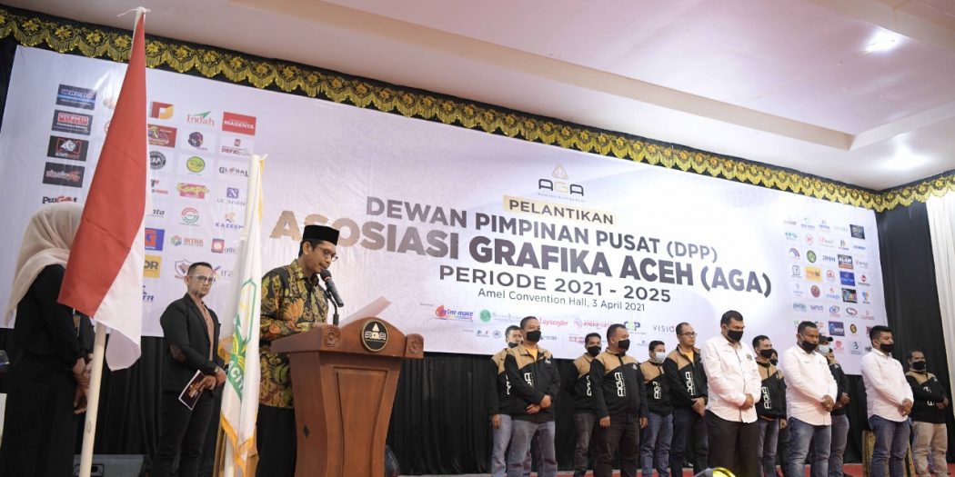 Lantik Pengurus Asosiasi Grafika Aceh, Pemerintah Tegaskan Dukung IKM