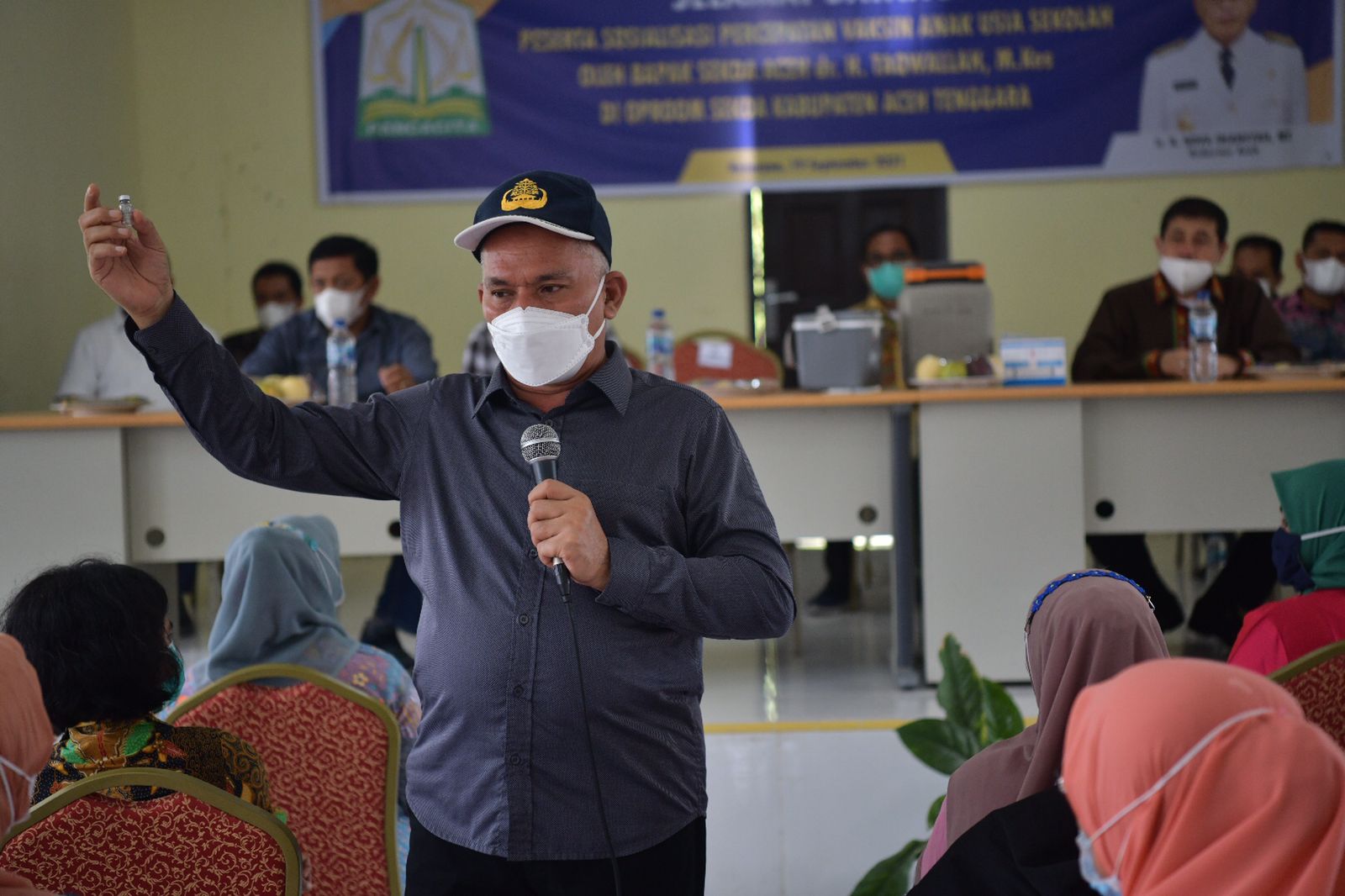 Sekda Aceh: Pro Aktif Semua Pihak Kunci Sukses Vaksinasi Siswa