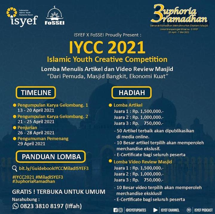 Yuk! Ikuti Lomba Review Masjid Bareng ISYEF dan FoSSEI