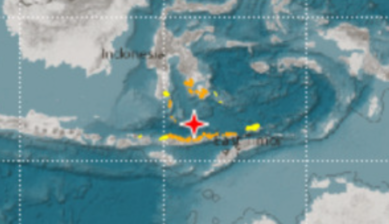 BMKG: Tsunami Ketinggian 0,07 Meter Terdeteksi Dua Titik di NTT
