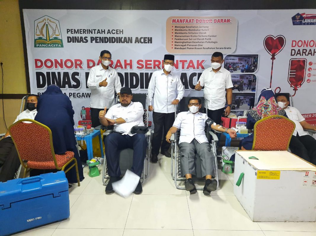 Disdik Aceh Kumpulkan 60 Kantong Darah